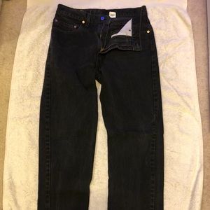 levi’s men’s 505 black jeans straight leg